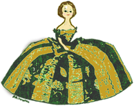 Description: :Letitia Penn  Doll Logo Newsletter Green gold.tif